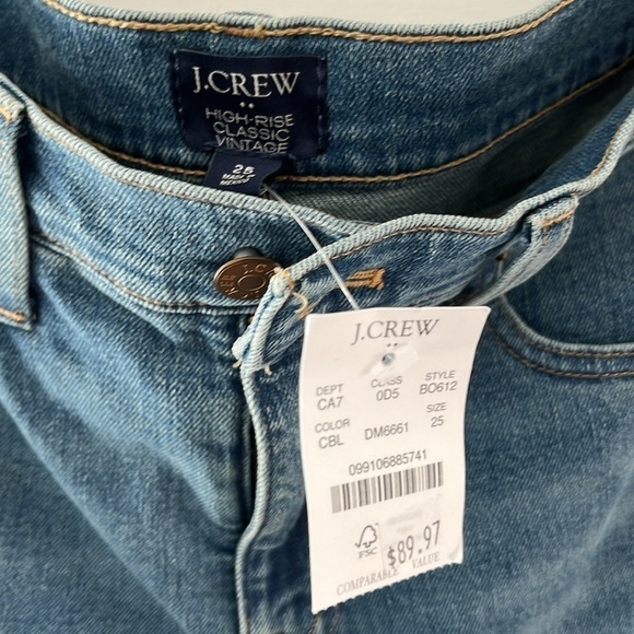 NWT J.Crew High Rise Classic Vintage Jean - Picture 3 of 6